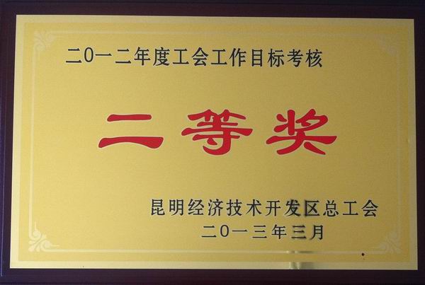 工会工作二等奖