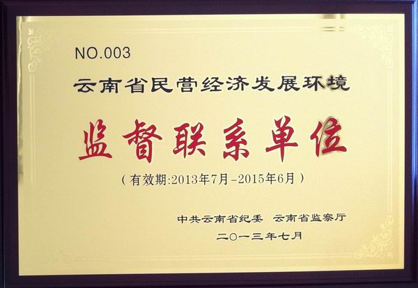 云南省纪委聘任陈总为特邀监督员